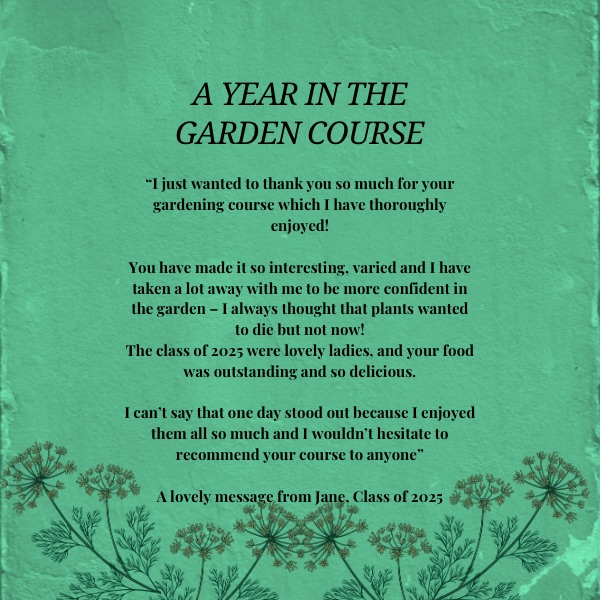 A YEAR IN THE GARDEN Gardening Course 2027 🌟NEW WORKSHOP🌟 - Image 6